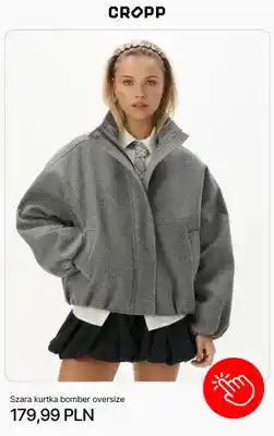 Cropp Szara kurtka bomber oversize Cropp oferta