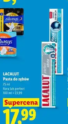Lidl Pasta do zębów Lacalut Flora White oferta