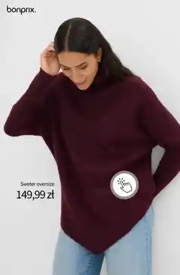 Sweter oversize Bonprix