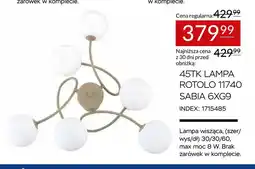 Abra 45TK Lampa Rotolo 11740 Sabia 6XG9 oferta