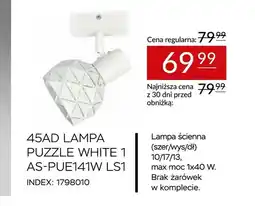 Abra 45AD Lampa Puzzle White 1 AS-PUE141W LS1 oferta