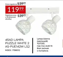Abra 45AD Lampa Puzzle White 2 AS-PUE142W LS2 oferta