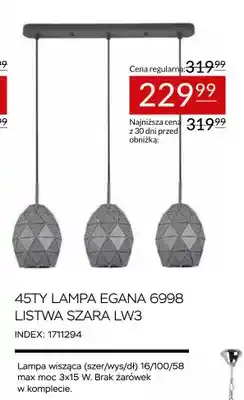 Abra 45TY Lampa Egana 6998 listwa szara LW3 oferta