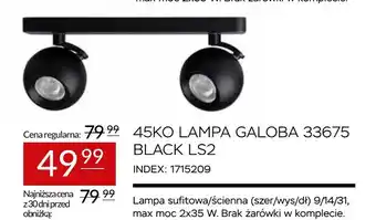 45KO lampa Galoba 33675 Black LS2