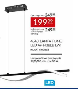 Abra Lampa sufitowa 45AD Fiume LED AP-FI38LB LW1 oferta