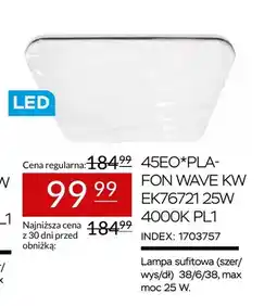 Abra Plafon Wave Kw EK76721 4000K oferta