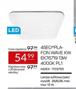 Abra Plafon Wave Kw EK76719 4000K oferta