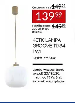Abra Lampa wisząca 45TK Groove 11734 LW1 oferta