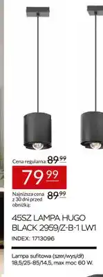 Abra 45SZ Lampa Hugo Black 2959/Z-B-1 LW1 oferta