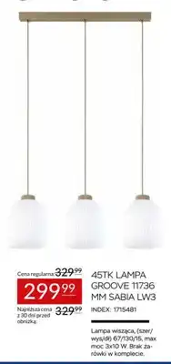 Abra Lampa wisząca 45TK Groove 11736 mm Sabia LW3 oferta