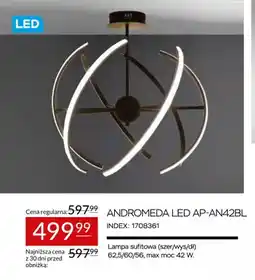 Abra Lampa sufitowa Andromeda LED AP-AN42BL oferta