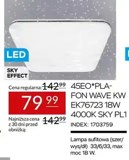 Abra Plafon Wave Kw EK76723 4000K Sky oferta