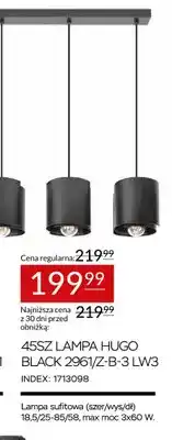 Abra 45SZ Lampa Hugo Black 2961/Z-B-3 LW3 oferta