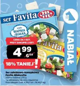 Netto Ser sałatkowo- -kanapkowy FAVITA MLEKOVITA oferta