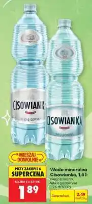Biedronka Woda mineralna Cisowianka, 1,5 l oferta