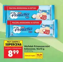 Biedronka Wafelek Princessa mini kokosowa, 16x13 g oferta
