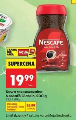 Biedronka Nescafé Classic, 200 g oferta