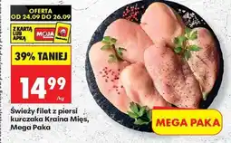 Biedronka Świeży filet z piersi kurczaka Kraina Mięs, Mega Paka oferta