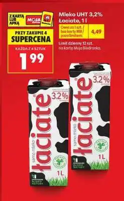 Biedronka Mleko UHT 3,2% Łaciate 1 l oferta