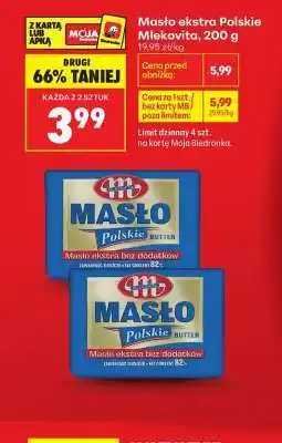 Biedronka Masło Ekstra Polskie Mlekovita , 200 g oferta