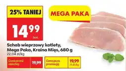 Biedronka Schab wieprzowy kotlety, Mega Paka, Kraina Mięs, 680 g oferta