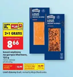 Biedronka Łosoś wędzony na gorąco Marinero 125 g oferta