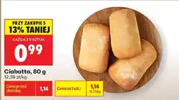 Biedronka Ciabatta 80 g oferta