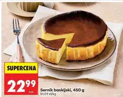 Biedronka Sernik baskijski, 450 g oferta
