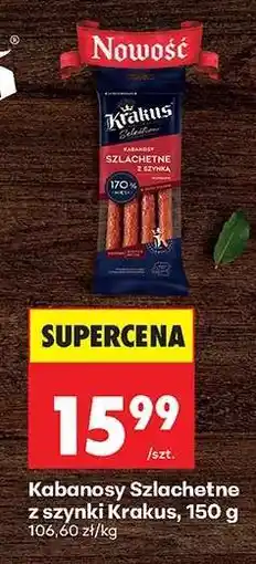 Biedronka Kabanosy Szlachetne z szynki Krakus, 150 g oferta