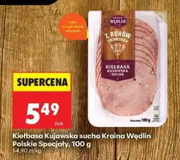Biedronka Kiełbasa Kujawska sucha Kraina Wędlin Polskie Specjały, 100 g oferta