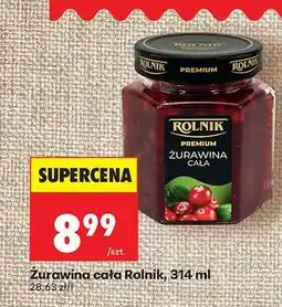 Biedronka Żurawina cała Rolnik, 314 ml oferta