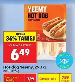 Biedronka Hot dog Yeemy 290 g oferta