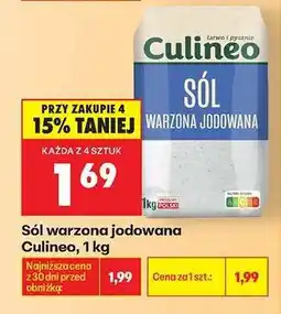 Biedronka Sól warzona jodowana Culinéo, 1 kg oferta