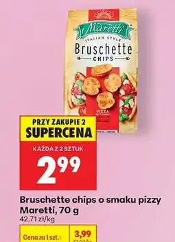 Biedronka Bruschette chips o smaku pizzy Maretti, 70 g oferta