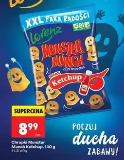 Biedronka Chrupki Monster Munch Ketchup, 140 g oferta