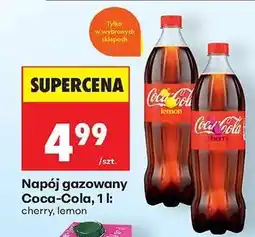 Biedronka Napój gazowany Coca-Cola, 1 l: cherry, lemon oferta