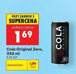 Biedronka Cola Original Zero, 330 ml oferta