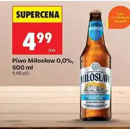 Biedronka Piwo Miłosław 0,0%, 500 ml oferta