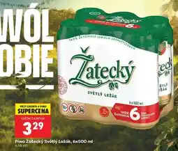 Biedronka Piwo Žatecký Světlý Ležák 6x500 ml oferta