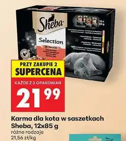 Biedronka Karma dla kota w saszetkach Sheba, 12x85 g oferta