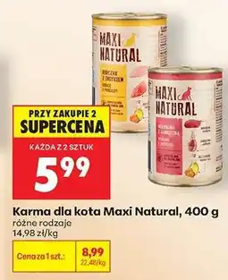 Biedronka Karma dla kota Maxi Natural, 400 g oferta