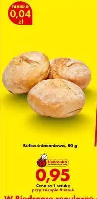 Biedronka bułka śniadaniowa 80 g oferta