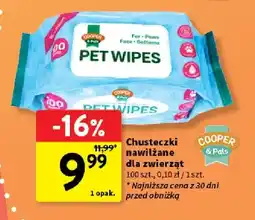 Intermarche Chusteczki nawilżane dla zwierząt Cooper & Pals oferta