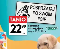 Intermarche Tabliczka ostrzegawcza 28,5x14 cm Tatrapet oferta