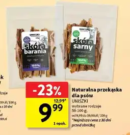 Intermarche Naturalna przekąska dla psów skóra sarny Uniszki oferta