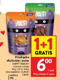 Intermarche Przekąska dla kotów i psów Happy Snacky oferta