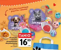 Intermarche Przekąska + zabawka niespodzianka dla psów/kotów Joy Toy oferta
