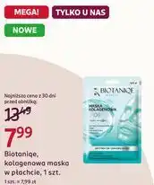 Rossmann Biotaniqe, kolagenowa maska w płachcie, 1 szt oferta