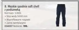 Jula Męskie spodnie soft shell z podszewką oferta