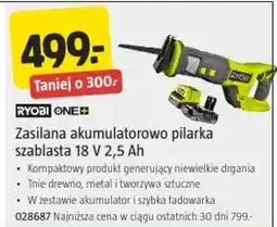 Jula Zasilana akumulatorowo pilarka szablasta 18 V 2,5 Ah oferta